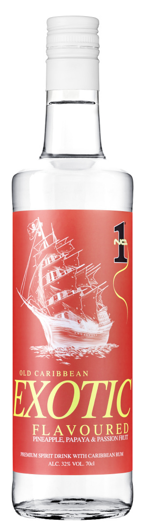 No.1 Old Caribbean Spiced Exotic Rum 32% 0,7 L